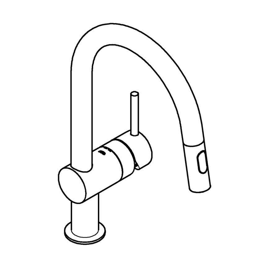 GROHE 32321DL2 - Kitchen sink mixer A, Bronze