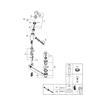 GROHE 32558000 - FEEL Bidet Mixer DN 15, Polished Chrome