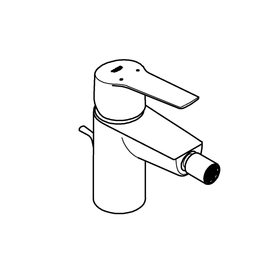 GROHE 32560002 - START Bidet Mixer Size S, Polished Chrome