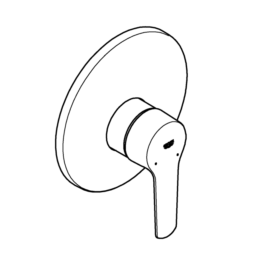 GROHE 32590002 - START Shower Mixer, Polished Chrome