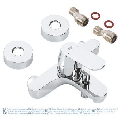 GROHE 32831000 - Bath mixer tap EUROSMART COSMOPOLITAN DN 15 polished chrome