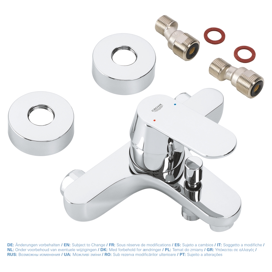 GROHE 32831000 - Bath mixer tap EUROSMART COSMOPOLITAN DN 15 polished chrome