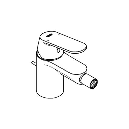 GROHE 32839000 - EUROSMART COSMOPOLITAN Bidet Mixer, Size S, Polished Chrome