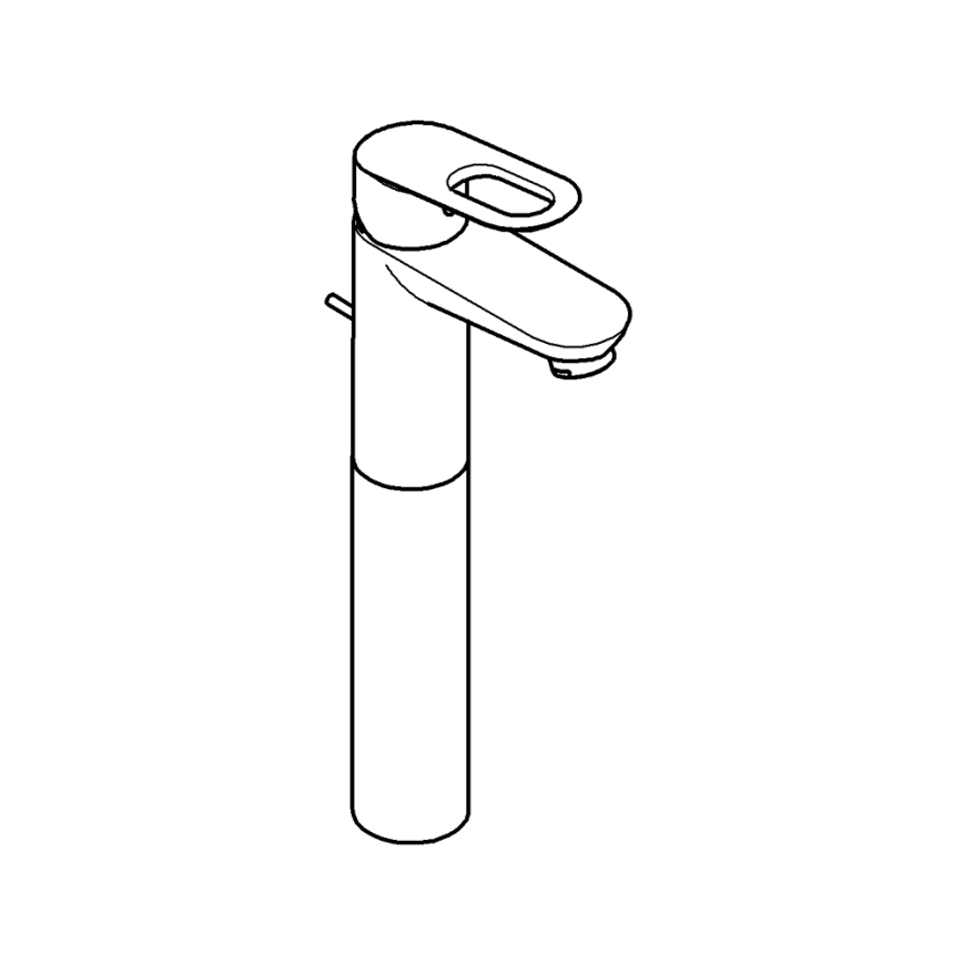 GROHE 32856000 - BAULOOP 12” Basin Mixer, Polished Chrome