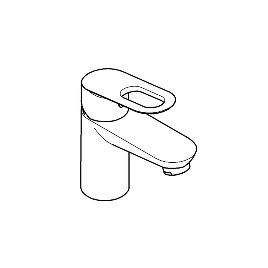 GROHE 32857000 - BAULOOP DN 15 Deck-mounted Valve, Polished Chrome