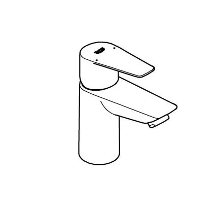 GROHE 32858001 - BAUEDGE 147 mm Basin Mixer, Polished Chrome