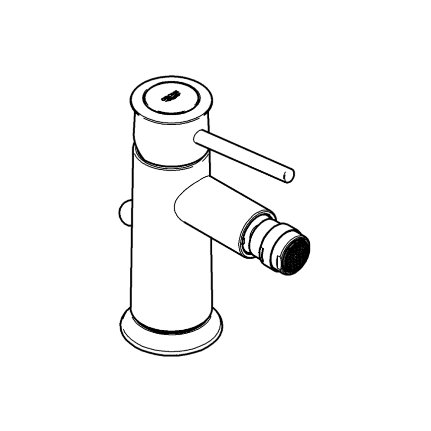 GROHE 32864000 - BAUCLASSIC Bidet Mixer, Polished Chrome