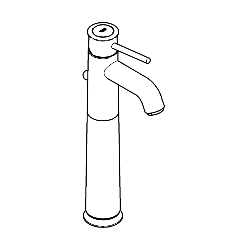 GROHE 32868000 - BAUCLASSIC Basin Mixer DN 15, Polished Chrome