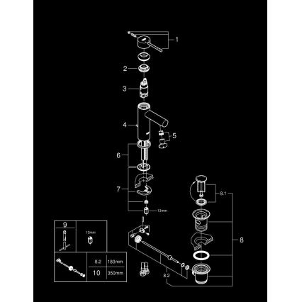 GROHE 32898001 - ESSENCE Basin Mixer DN 15, Polished Chrome