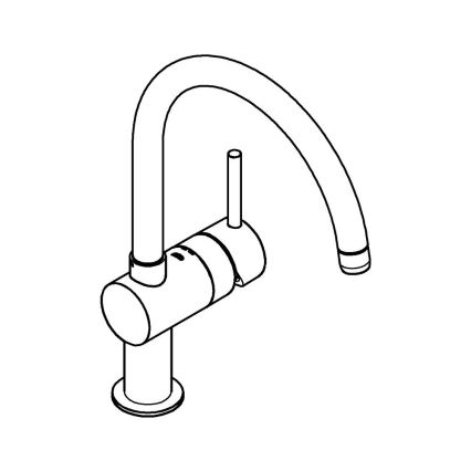 GROHE 32917GN0 - A Gold Kitchen Faucet