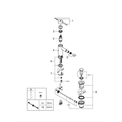 GROHE 32935DC1 - ESSENCE Bidet Mixer Stainless Steel