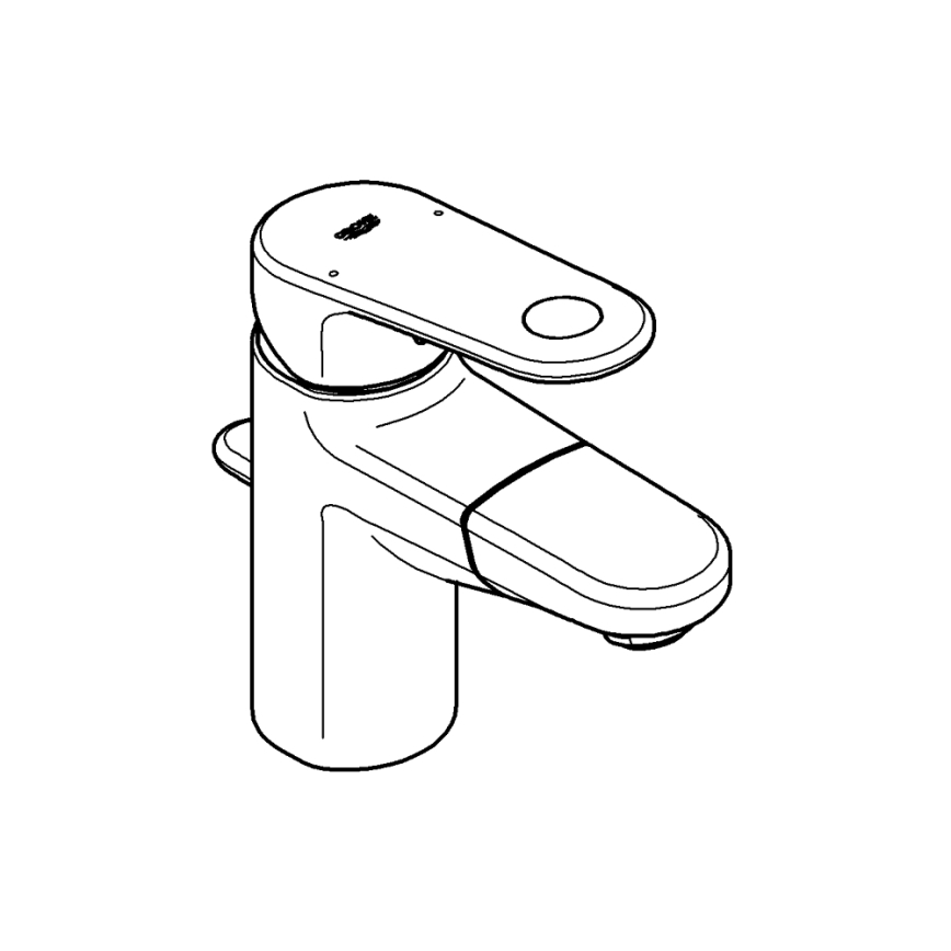 GROHE 33155002 - EUROPLUS Basin Mixer DN 15, Polished Chrome