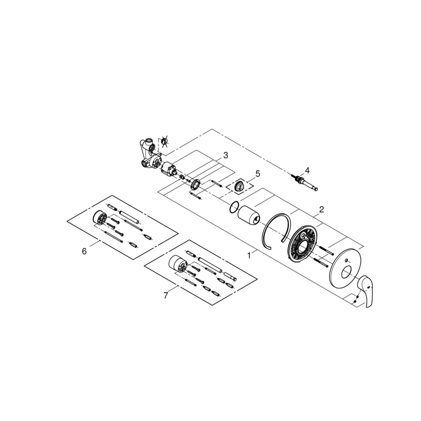 GROHE 33305002 - Bathtub mixer DN 15, polished chrome