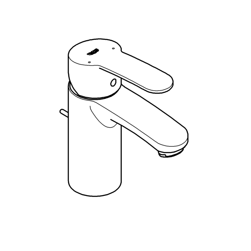 GROHE 3355220E - EUROSTYLE COSMOPOLITAN basin mixer, polished chrome