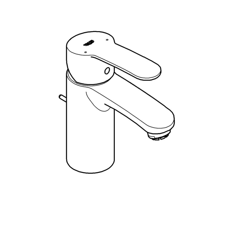 GROHE 33561002 - EUROSTYLE COSMOPOLITAN DN 15 Basin Mixer, Polished Chrome