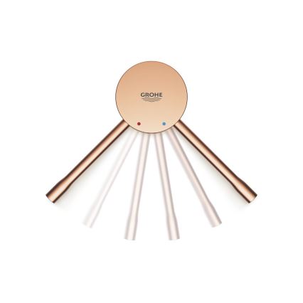 GROHE 33624DL1 - ESSENCE 193 mm Bath mixer, Brushed copper finish