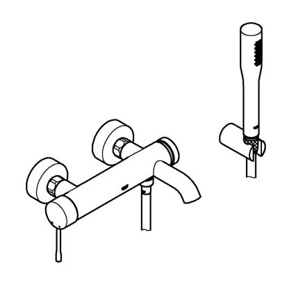 GROHE 33628001 - ESSENCE bath mixer DN 15, polished chrome