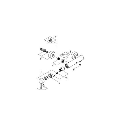 GROHE 33636001 - ESSENCE Shower Mixer, Polished Chrome