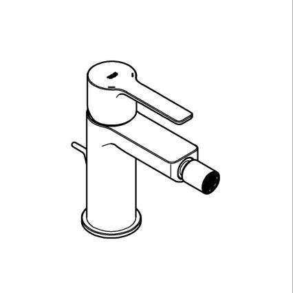 GROHE 33848AL1 - LINEARE Bidet Mixer Size S Graphite