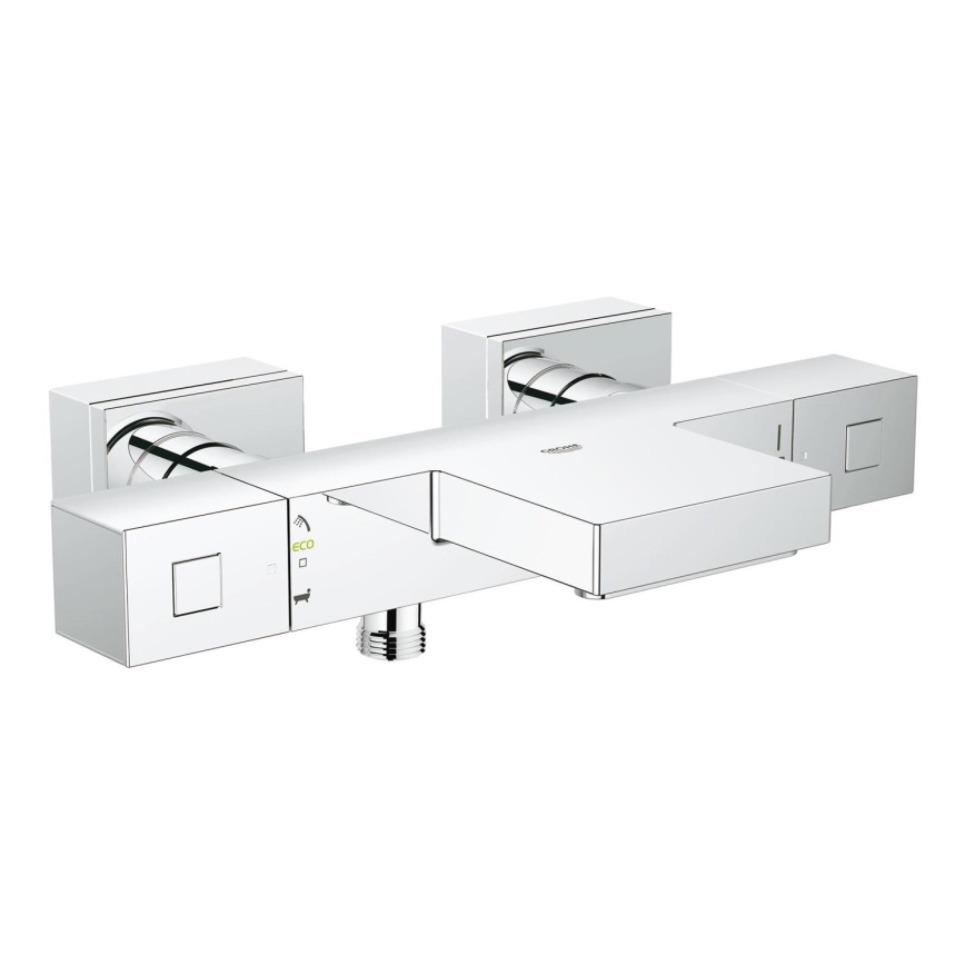 GROHE 34497000 - GROHTHERM CUBE DN 15 Thermostatic Bath Mixer Polished Chrome