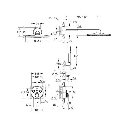 GROHE 34709000 - Shower set SMARTCONTROL Perfect polished chrome