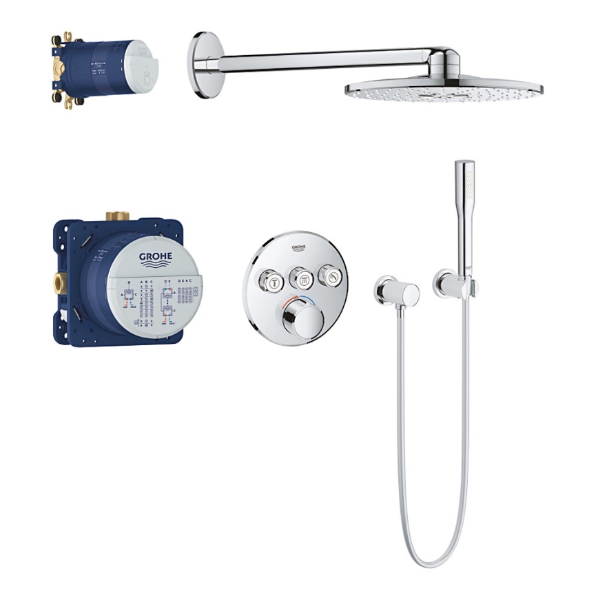 GROHE 34709000 - SMARTCONTROL Perfect Shower Set, Polished Chrome