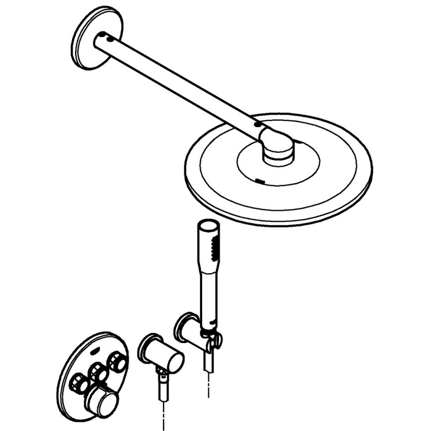 GROHE 34709000 - SMARTCONTROL Perfect Shower Set, Polished Chrome