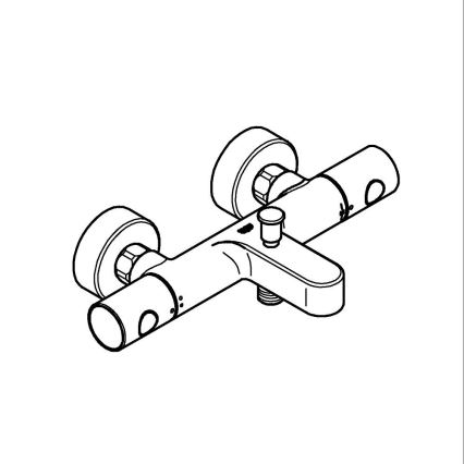 GROHE 34766000 - Thermostatic bath mixer GROHTHERM 800 COSMOPOLITAN DN 15 Chrome