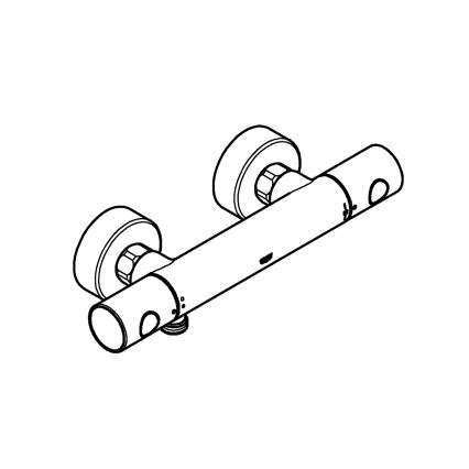 GROHE 34773000 - PRECISION GET DN 15 Thermostatic Shower Mixer, Polished Chrome