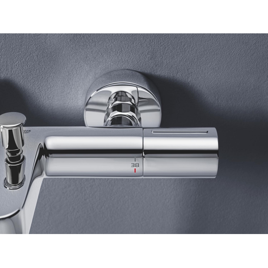 GROHE 34774000 - PRECISION GET DN 15 Thermostatic Bath Mixer, Polished Chrome