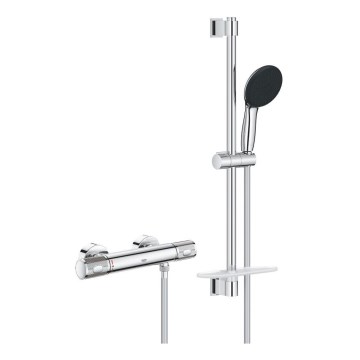 GROHE 34791001 - PRECISION FEEL 600 mm Thermostatic Shower Set, Chrome
