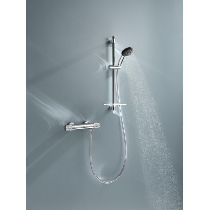 GROHE 34791001 - PRECISION FEEL 600 mm Thermostatic Shower Set, Chrome