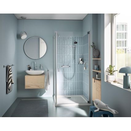 GROHE 34800001 - PRECISION FLOW 600 mm Thermostatic Shower Set, Polished Chrome