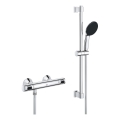 GROHE 34800001 - PRECISION FLOW 600 mm Thermostatic Shower Set, Polished Chrome