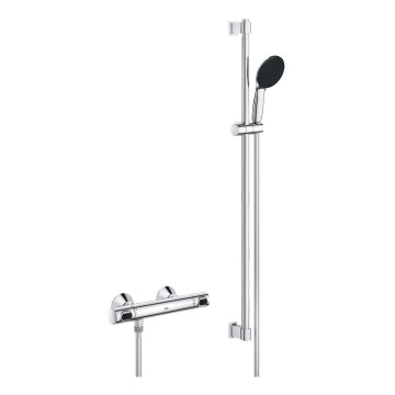 GROHE 34805001 - PRECISION FLOW DN 15 Thermostatic Shower Set in Polished Chrome