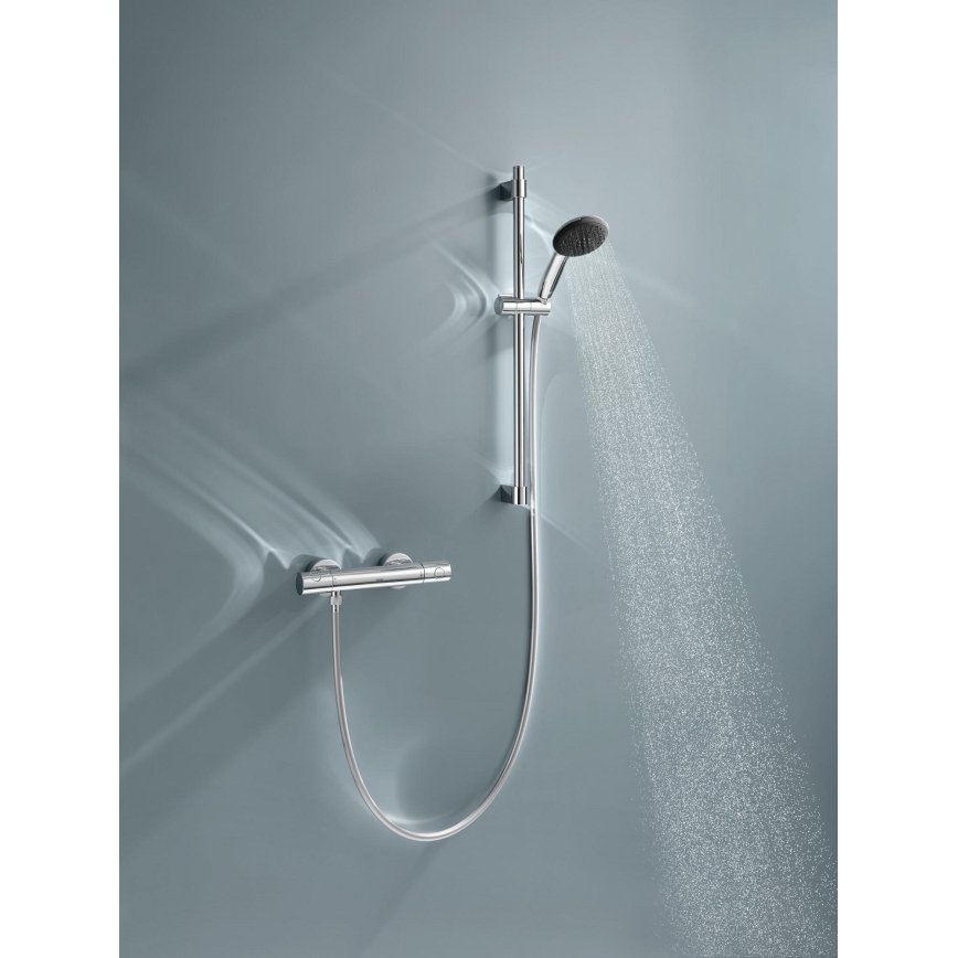 GROHE 34856000 - PRECISION GET 600 mm thermostatic shower set, polished chrome
