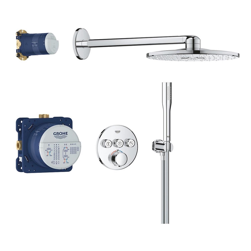 GROHE 34874000 - PRECISION SMARTCONTROL 310 mm Shower System, Polished Chrome