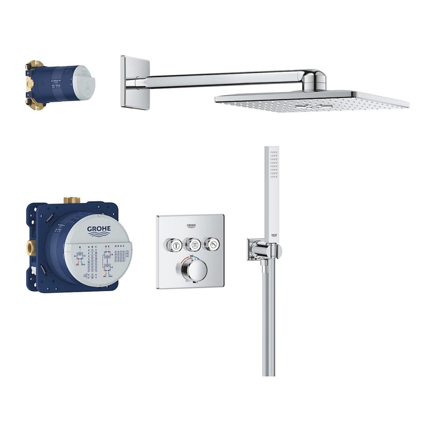GROHE 34875000 - PRECISION SMARTCONTROL 310 mm Shower System, Polished Chrome