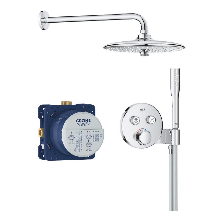 GROHE 34878000 - PRECISION SMARTCONTROL 260 mm Shower System, Polished Chrome