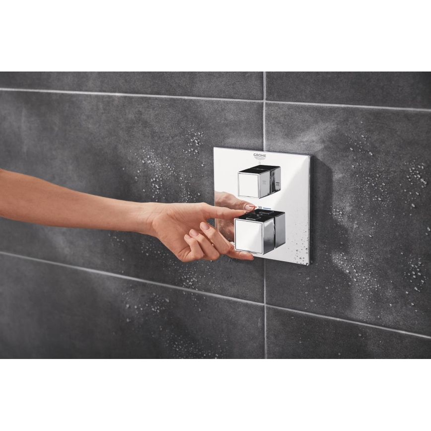 GROHE 34879000 - Concealed shower system PRECISION CUBE 310 × 310 mm chrome