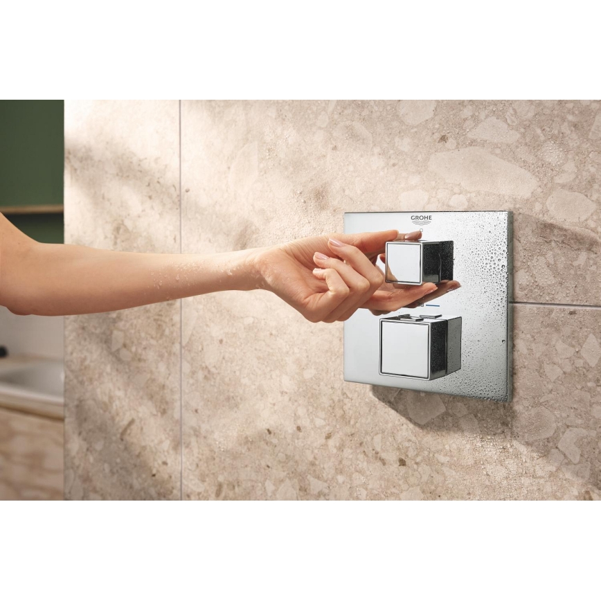 GROHE 34879000 - Concealed shower system PRECISION CUBE 310 × 310 mm chrome