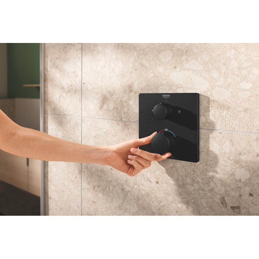 GROHE 348822430 - PRECISION Shower Set 250 × 250 mm, Black