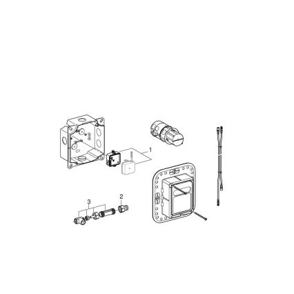GROHE 36264001 - ESSENSE E Concealed Built-in Set, Polished Chrome