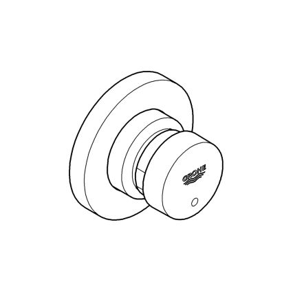 GROHE 36268000-Self-closing in-line valve EUROECO COSMOPOLITAN T DN 15 Chrome