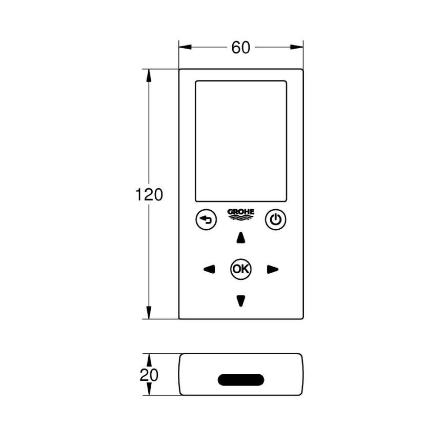 GROHE 36407001 - Remote control