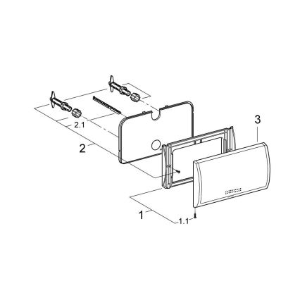 GROHE 37053SH0 - CLASSIC Flush Plate 330 × 190 mm, White