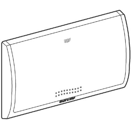 GROHE 37053SH0 - CLASSIC Flush Plate 330 × 190 mm, White