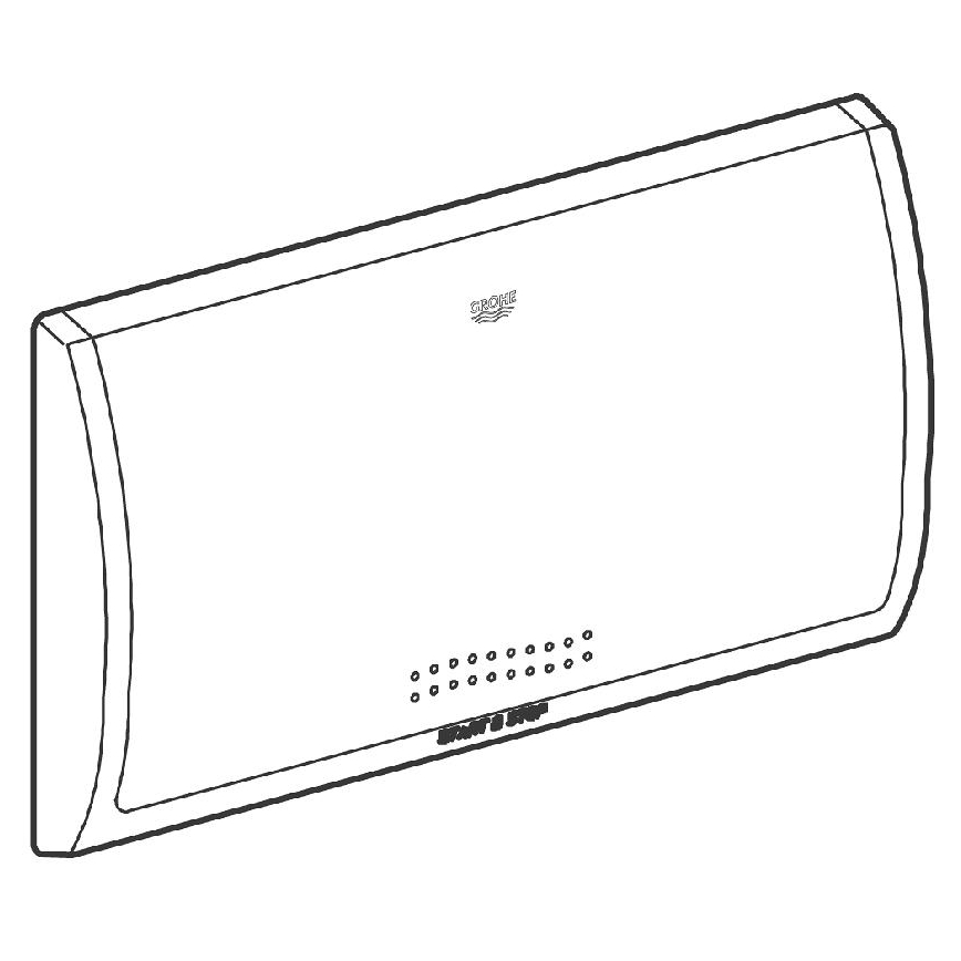 GROHE 37053SH0 - CLASSIC Flush Plate 330 × 190 mm, White