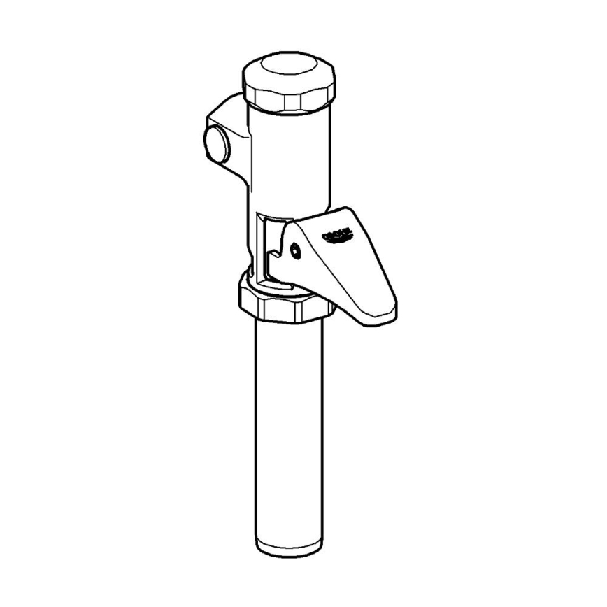 GROHE 37139000 - DAL 34” Automatic Flush Valve, Polished Chrome