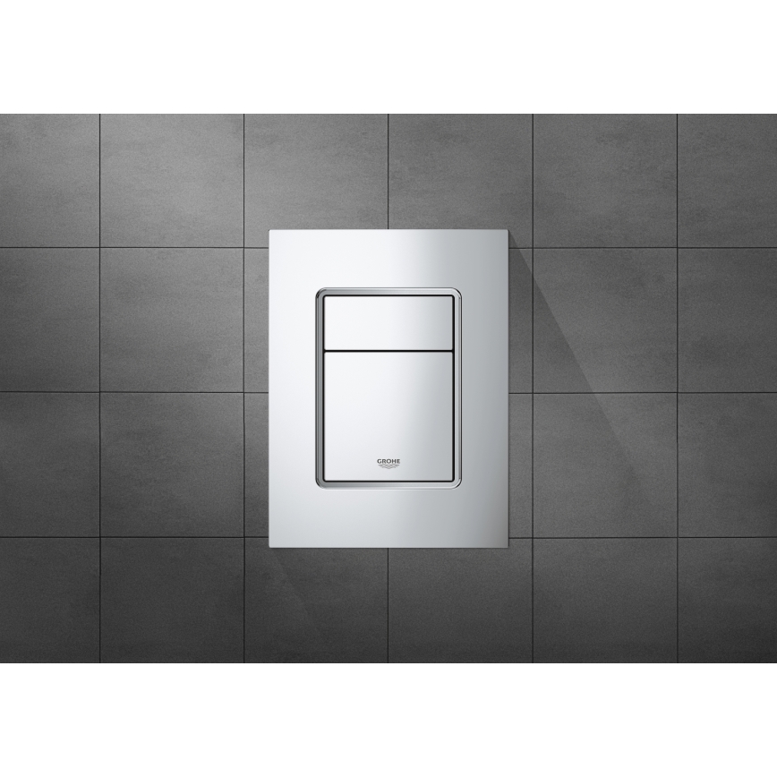 GROHE 37535000 - SKATE COSMOPOLITAN S flush plate 130 × 172 mm, chrome